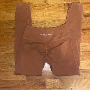 Orange Alphalete Amplify Leggings (M)